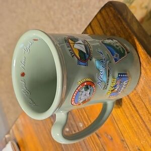 New York New York Coffee Mug with Iconic Landmarks